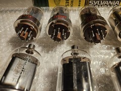 Vintage Lot of (9) 6146A & 6146B Vacuum Tubes RCA Sylvania Amperex UNTESTED