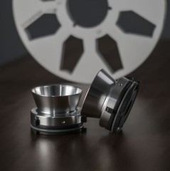 1 Pair Studevox Professional 1/4″ Silver NAB Adapters For Reel To Reel Recorders