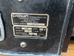 Crown D150A Power Amplifier Works But Needs Maintenance