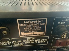 Vintage Lafayette LR-2020A AM / FM Stereo Receiver Wood