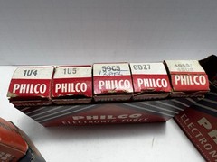 ⚡️Vacuum Tube Lot Philco Boxes + NOS Calrad Transformer & Lafayette Switch⚡️