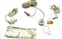 3- Vintage Made in Japan Single Ear Earphone Audio Headphone Retro