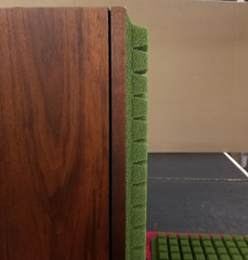 Retro Green.. ‘Sculptured Air’ Foam Grill Inserts..JBL L-100 Century Speakers