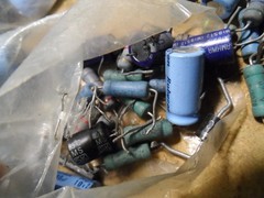 BIG LOT of VINTAGE. DIODES, TRANSISTORS. CAPACITORS COILS… ?? Look to be used