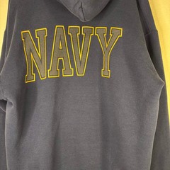 90’s Vintage United States Navy Soffe Hoodie Blue L