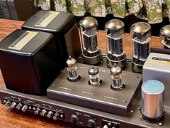 LUXMAN A3600 Tube Power Amplifier Tested Working w/ 2 Spare Tubes 100V