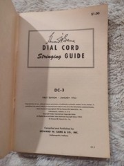 Vintage 1954 Howard Sam’s Dial Cord Stringing Guide Booklet DC-3 Photofact SC