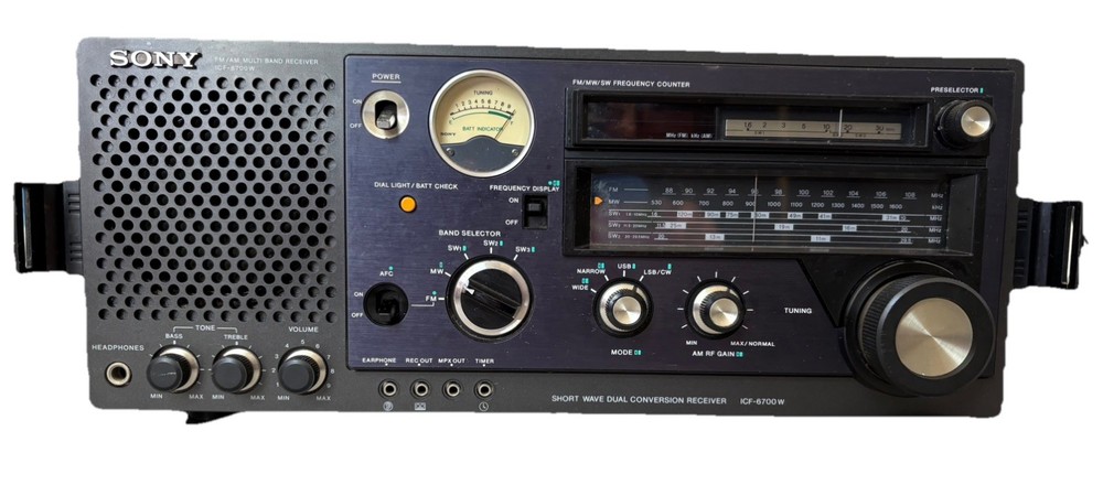 SONY ICF-6700W – Multi Band Shortwave Radio – FM, AM, SW1, SW2, SW3/ WORKING