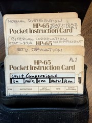 Vintage Hewlett Packard HP-65 Calculator, Case, Guide, Expansions, Power Supply