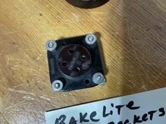 3 BAKELITE UX 4 PIN tube socket BAYONET TYPE 81, 01A UX-26, UX-227 VTG RADIO