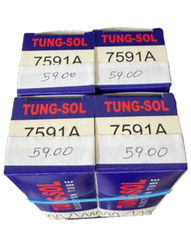 (4) Tung-Sol Platinum Factory Matched Quad 7591A 7591 Tubes – For Tube Amps