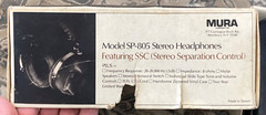 VTG MURA SP-805 STEREO HEADSET BOX CASE VINTAGE SSC SEPARATION CONTROL MONO RARE