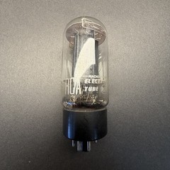 1957 RCA 6L6GC Tube Black Plate Bottom D Getter TV7 Test NOS R 6L6-23