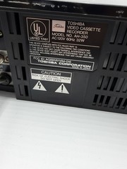 Toshiba Betamax VCR Player AH-350 Beta For Parts Or Repair As Is Read Japan
