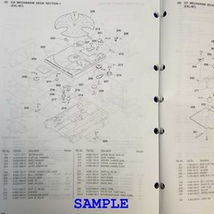 SONY D-F180AN D-F181 D-F400 D-F411 D-F415 Service Manual Original Paper OEM Repa