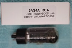 RCA 5AS4A Vintage Vacuum Rectifier Tube. Tested strong. Used. Reboxed
