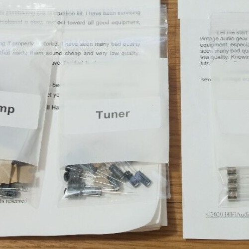 Pioneer SX-780 Tuner PCB capacitor upgrade refresh kit set