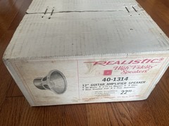 Realistic Radio Shack (Utah) 40-1314 12” 8 OHM Guitar Speaker New Unopened Box