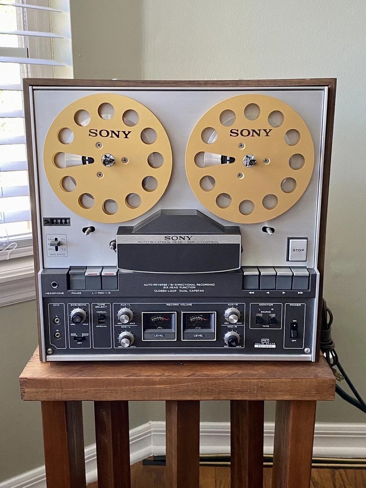 One pair gold TAPE REEL Sony 7″ inch Light Metal Aluminum Take Up Reel