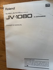 Roland JV-1080 Synthesizer Module OWNER’S MANUAL