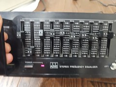 ADC SOUND SHAPER TEN SS-10 STEREO FREQUENCY GRAPHIC EQUALIZER Untested. L1