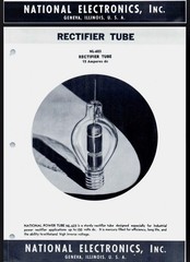 National Electronics Tungar Vacuum Tubes NL-623 Rectifier NOS Rare Lot CIB