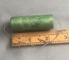 Pair .47 uF 400V Fast Capacitors Vitamin Q style PIO Oil matched