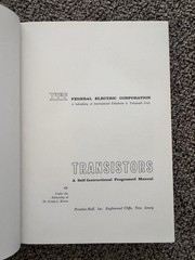 Transistors A Self-Instructional Programed Manual ITT Federal 63-14547