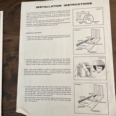 VTG AIR CONDITIONER MANUALS /GE FASHIONETTE & JC PENNEY PENNCREST 1970s
