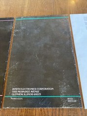 1980’s Zenith Custom Series Color TV Operating Guide Antenna Connection Safety