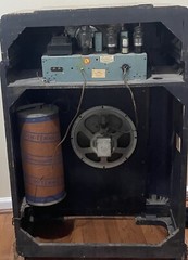 Vintage Floor Radio by Farnsworth Television Bridge Radio Corp Model BC105