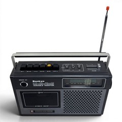 FOR PARTS/REPAIR Sankyo STR-100 AM/FM Radio Cassette Recorder Vintage Japan
