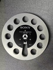 One pair silvery TAPE REEL Sony 7″ inch Light Metal Aluminum Take Up Reel
