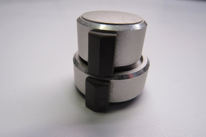 1 ONLY TEAC X-300 X-300R 2-PART MIC LINE OUTPUT CONTROL KNOB