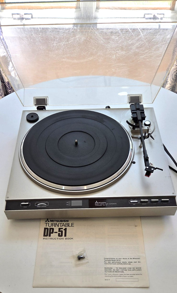 EXC Vintage Mitsubishi DP-51 Direct Drive Fully Automatic Turntable Records