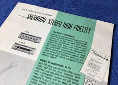 SHERWOOD STEREO HIGH FIDELITY ORIGINAL PROMOTIONAL PRODUCT BROCHURE M302x