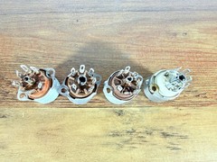 4 pcs 7-Pin Cinch USA Tube Sockets W/Shield Tube Amp Radio Guitar