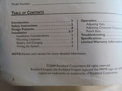 Rockford Fosgate Audio Manual Prime 2-Channel Amp R150-2 Install Operate cl