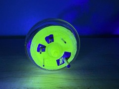 1 EIMAC 4-65A Vacuum Tube 65-Watt Transmitting Tetrode URANIUM GLASS See Photos