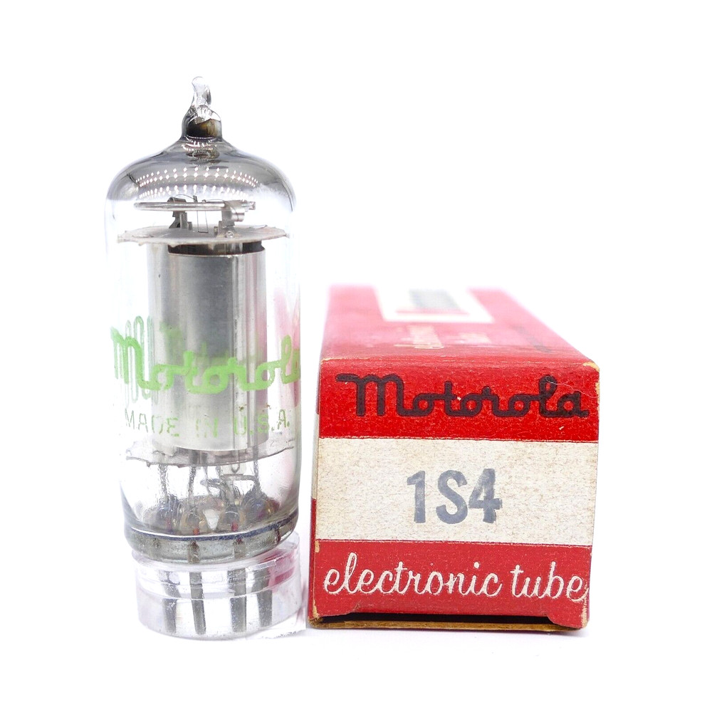 One Excellent MOTOROLA 1S4 Tube NOS NIB Pentode Test[%]: 105 TV-7