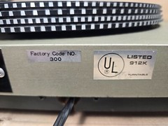 LAFAYETTE T-4000 BELT-DRIVE AUTO RETURN, WORKS- Needs Belt, Rubber Feet and Cove