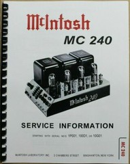 *USA* ULTIMATE MCINTOSH MC240 SERVICE MANUAL