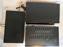 Fisher CA-857 Amp – CR-W857 Cassette Deck – FM-857 Tuner Lot Untested AS-IS