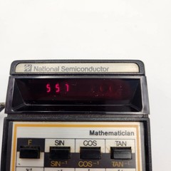 Vintage National Semiconductor Mathematician Calculator 4510 Red LED Working