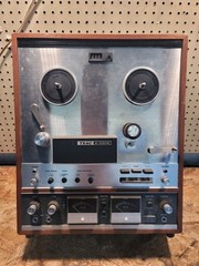 Vintage TEAC A-6010 Auto Reverse Reel-Reel For Parts or Repair Powers On AS-IS
