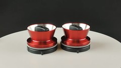 1 Pair Universality Red Silver metal Nab Hub Adapter For R2R Studer Pioneer etc