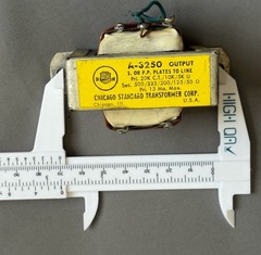 Stancor Output Transformer A-3250 With Box Primary 20K CT/10K/5K ohm see photos