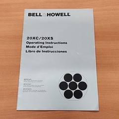 Vintage Bell and Howell Model 20xc/20xs Operating Instructions Manual