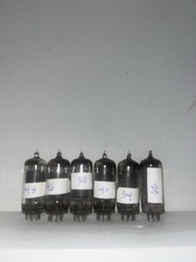 6 Unknown Brand 12BE6 Non Matching Tubes TV7 Good See Photos For Details