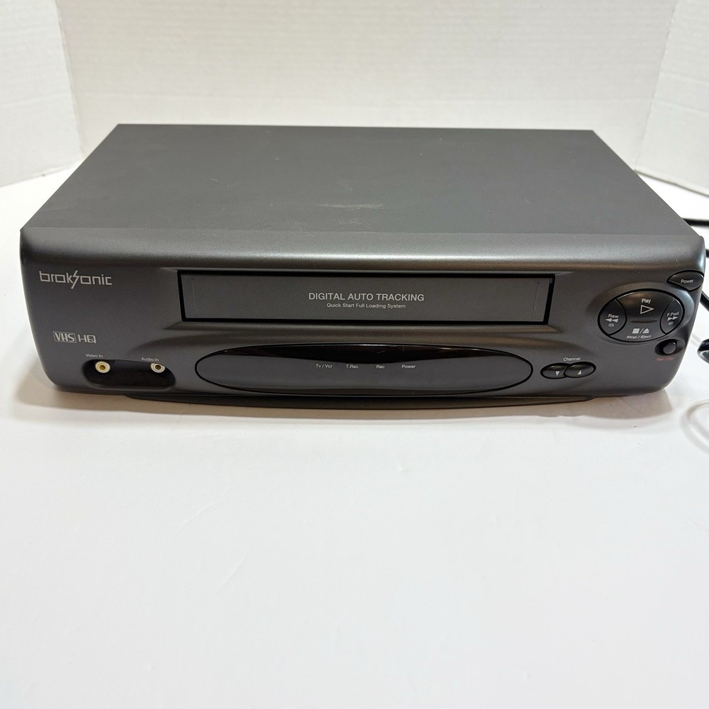 Broksonic VCR VHS Video Cassette Player Recorder VHSA-6687CTTCT Tested